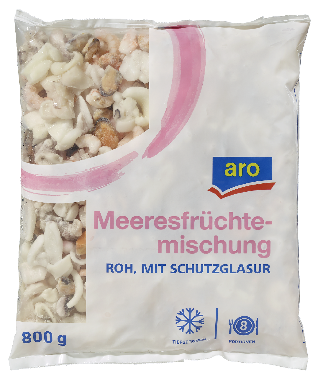 aro Meeresfrüchtecocktail roh, tiefgefroren - 800 g Beutel