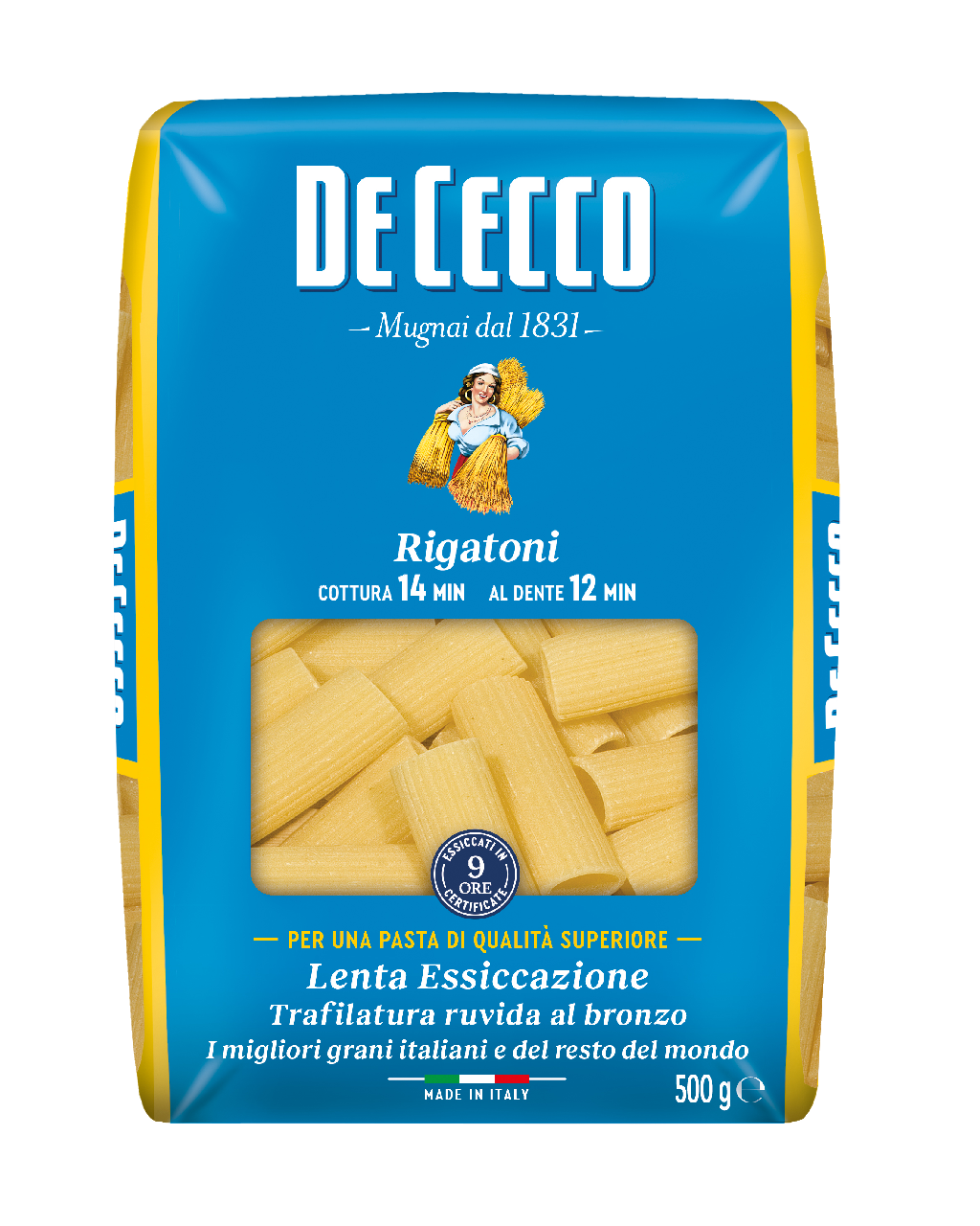 De Cecco Rigatoni No. 24 kurze Röhrennudeln 500 g Beutel