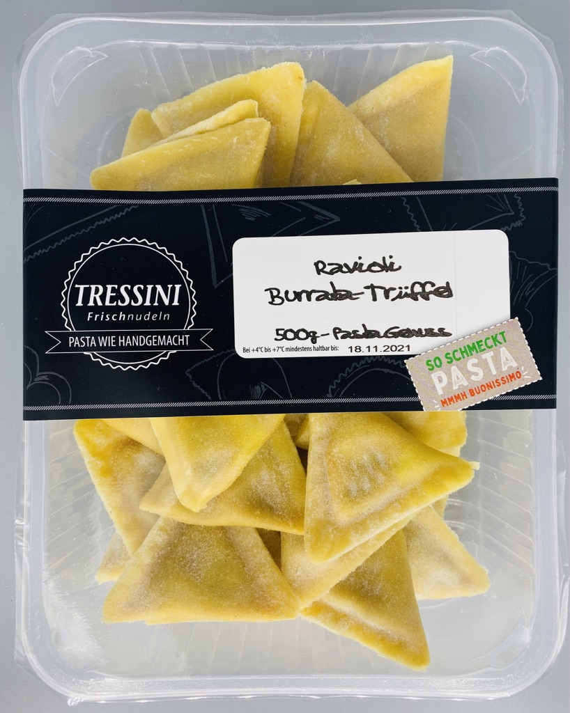 Tressini Ravioli Verde Burrata Trüffel gekühlt - 500 g Packung
