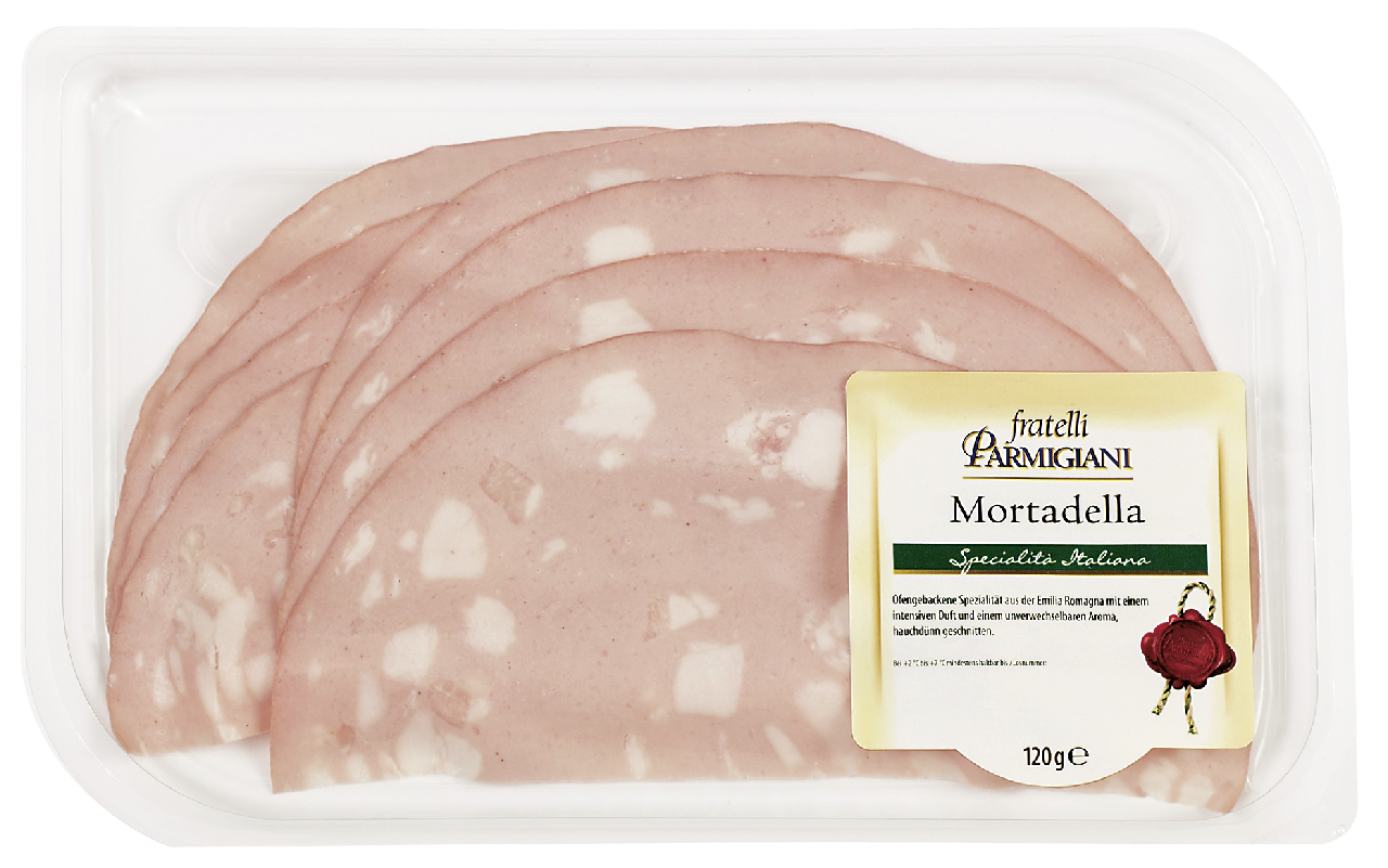Fratelli Parmigiani Mortadella gekühlt - 120 g Packung