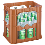 Merkur Mineralwasser Medium Glas Mehrweg - 12 x 700 ml Flasche