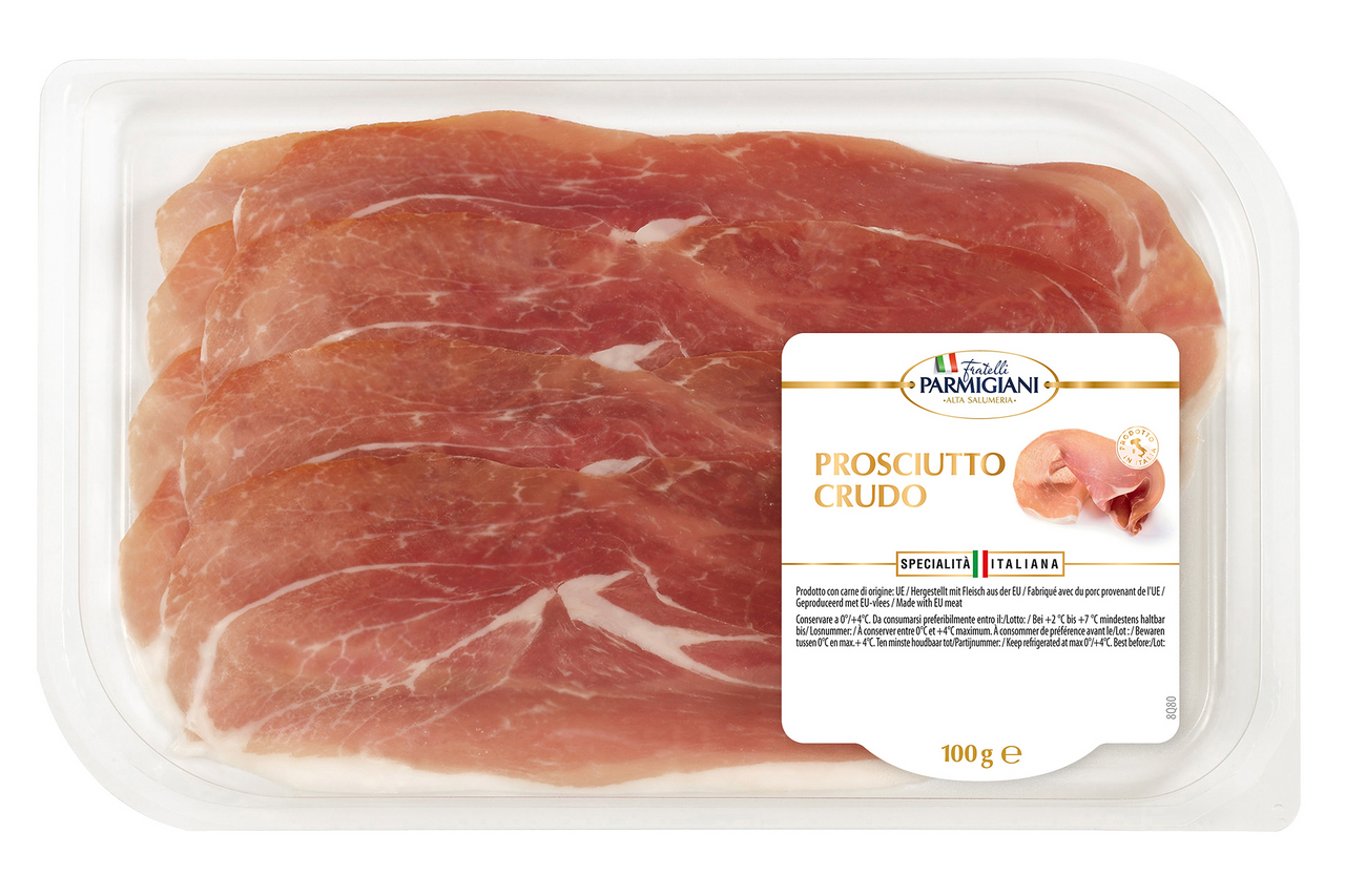 Fratelli Parmigiani Prosciutto Crudo gekühlt - 100 g Packung