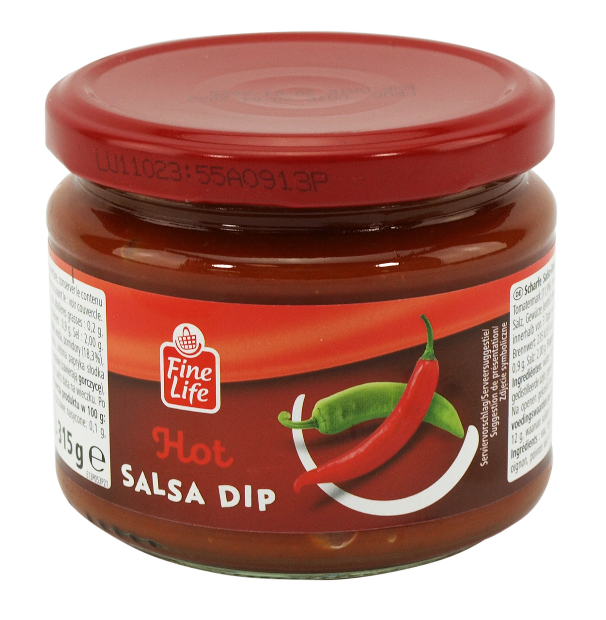 Fine Life Dip Hot - 315 g Glas