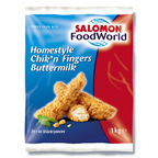 SALOMON FoodWorld Homestyle Chik'n Fingers Buttermilk tiefgefroren, paniert - 1 kg Beutel