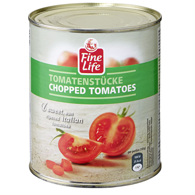 Fine Life Tomaten Stuckig 850 Ml Dose Metro