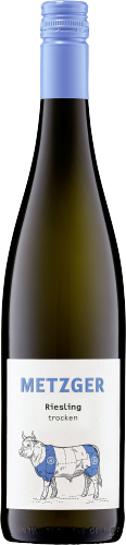 Metzger Riesling Weißwein trocken - 750 ml Flasche