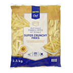 METRO Chef Super Crunchy Fries mit Schale 11 x 11 mm tiefgefroren gerade geschnitten - 2,5 kg Packung