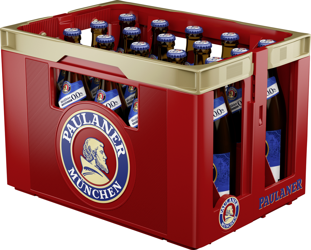 Paulaner Alkoholfrei 0,0 % Mehrweg - 20 x 500 ml Kasten