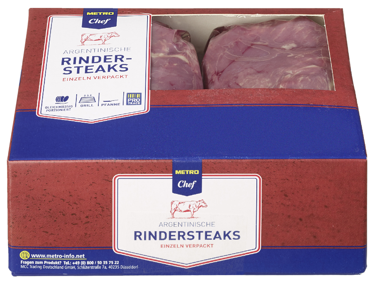 METRO Chef Argentinische Rinder-Filetsteaks 4 Stück gekühlt - je kg