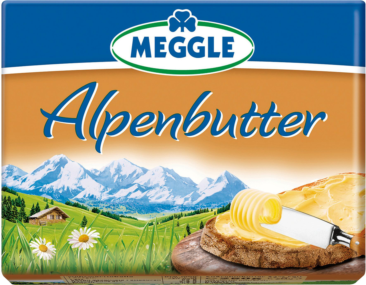 Meggle Alpenbutter 82 % Fett - 250 g Packung