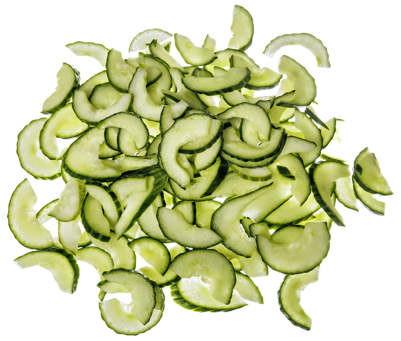 Gurken Halbmond mit Schale küchenfertig - 1 kg Beutel