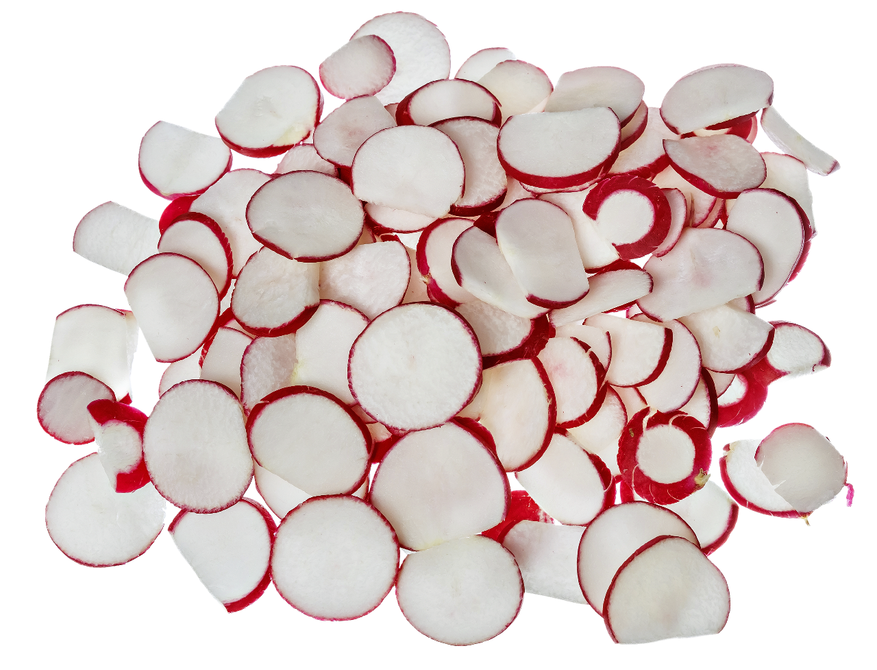 Radieschen Scheiben 3 mm küchenfertig - 1 kg Beutel