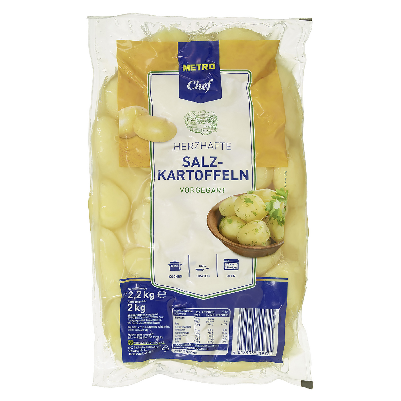 METRO Chef Salzkartoffel - 2 kg Beutel
