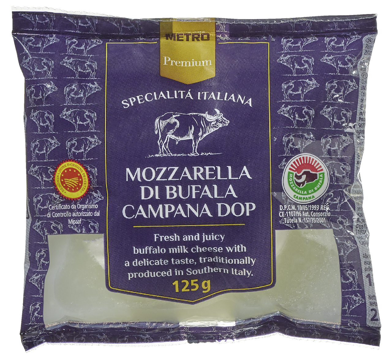 METRO Premium Büffelmozzarella DOP - 125 g Packung