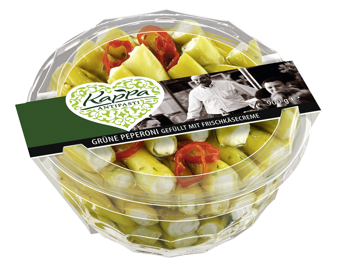 Kappa Peperoni gefüllt mit Frischkäse gekühlt - 900 g Packung