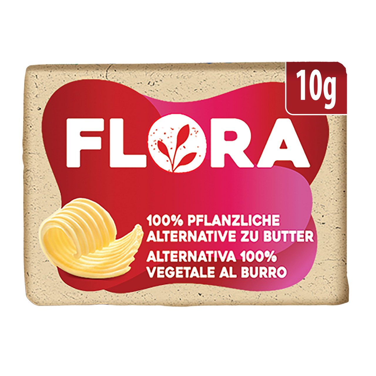 Flora Butteralternative ungesalzen 192 Portionspackungen à 10 g - 1,92 kg Karton