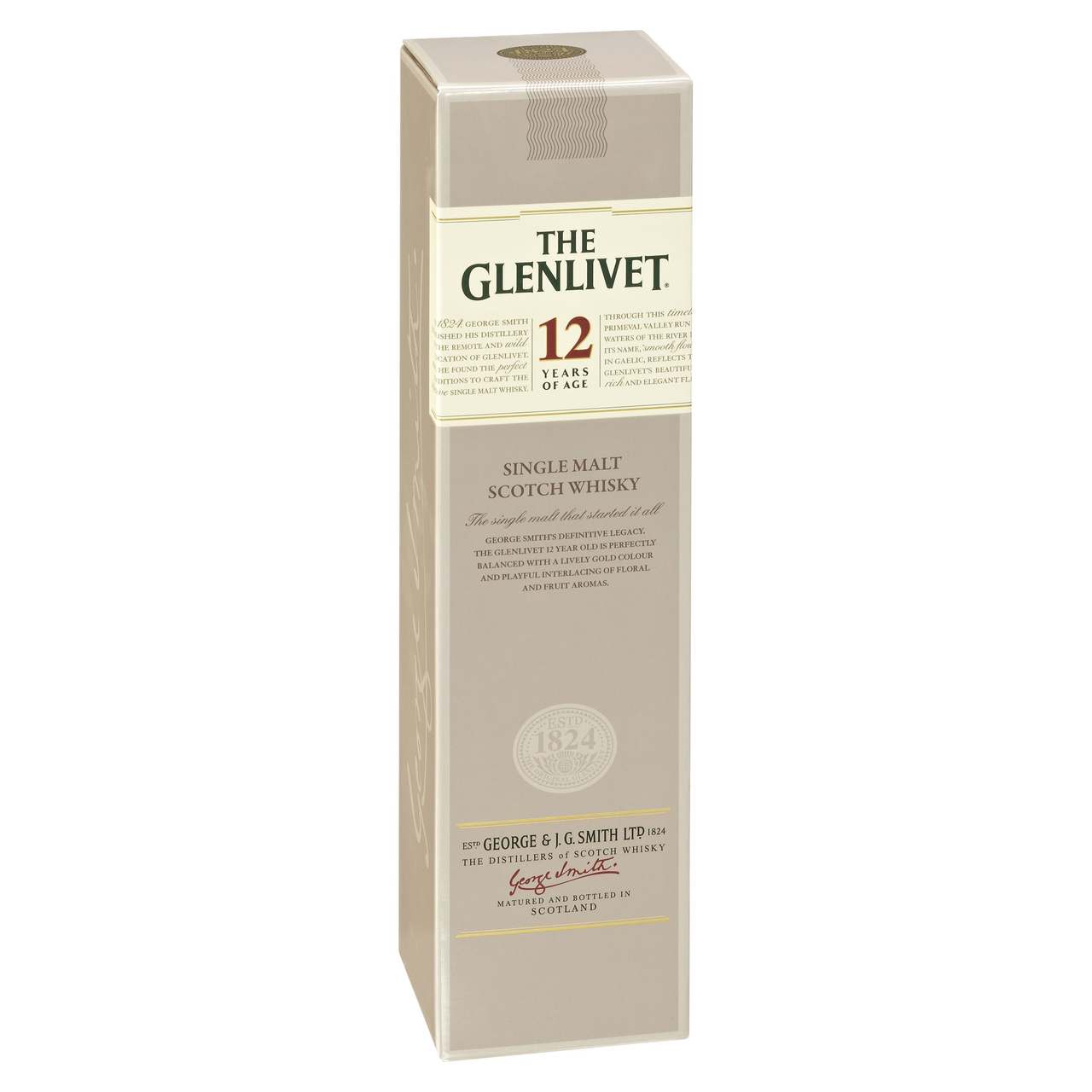 Glenlivet Single Malt Scotch Whisky 12 Years of Age 40 % Vol. - 0,70 l Flasche