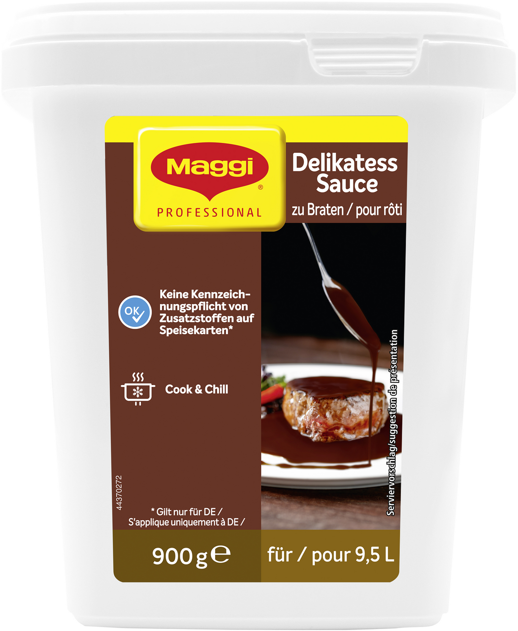 MAGGI Professional Delikatess Sauce zu Braten für 9,5 Liter - 900 g Box