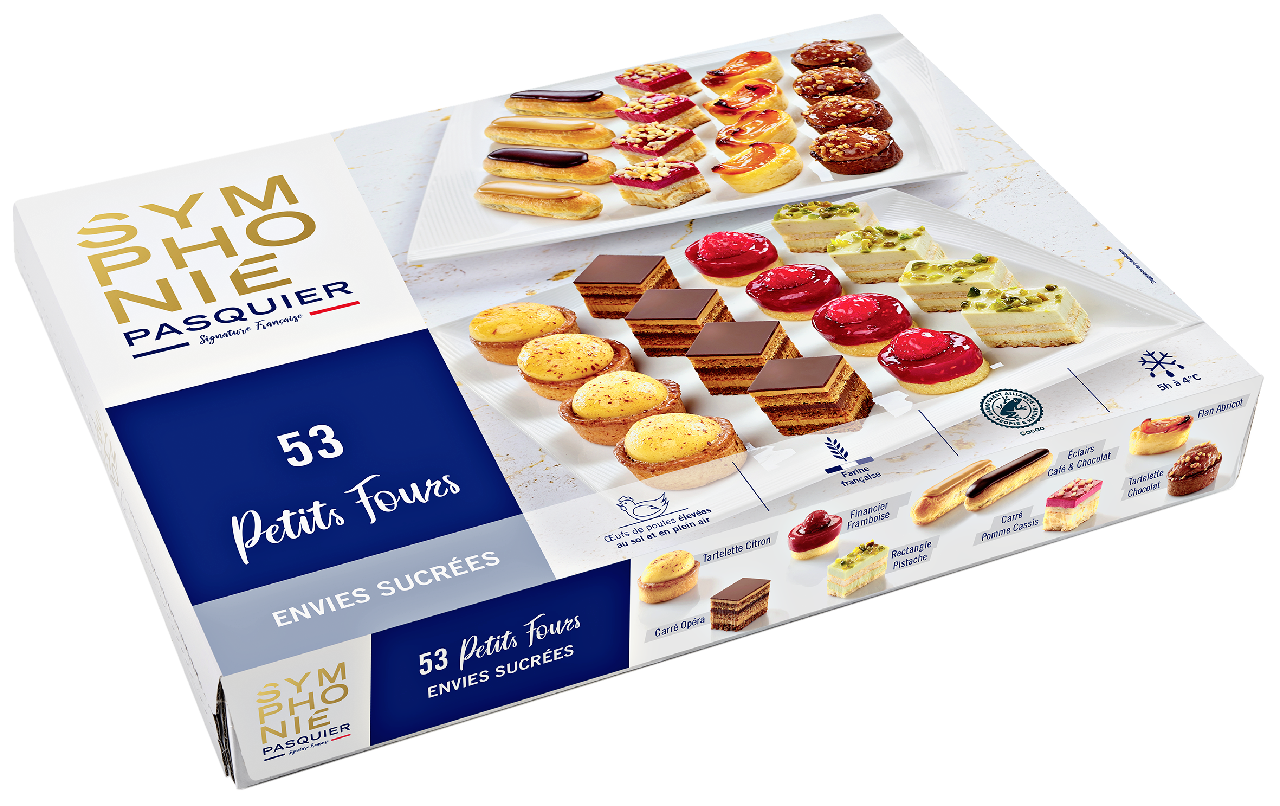 Symphonie Petits Fours Envies Sucrees, tiefgefroren 53 Stück - 735 g Packung