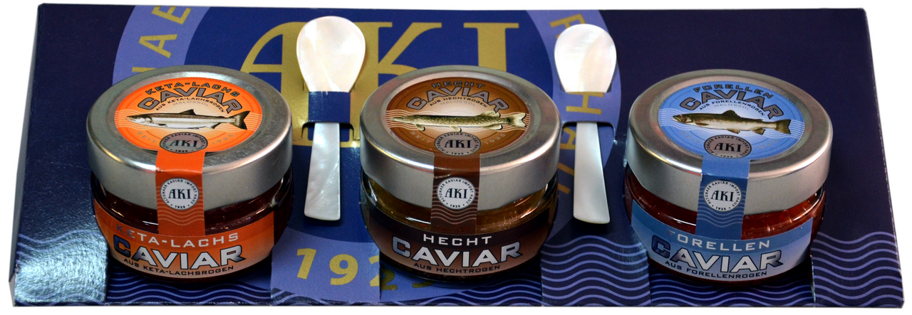 METRO Premium Malossol Kaviar-Set, 3-fach sortiert - 150 g Packung