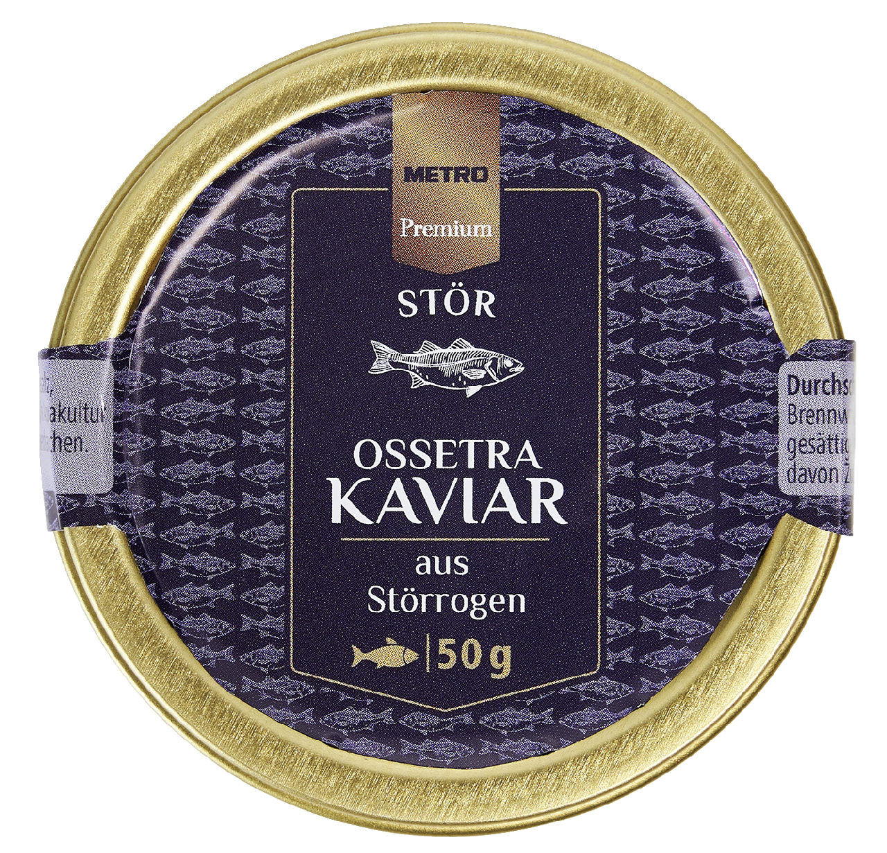 METRO Premium Ossetra-Kaviar aus Stör-Rogen - 50 g Packung