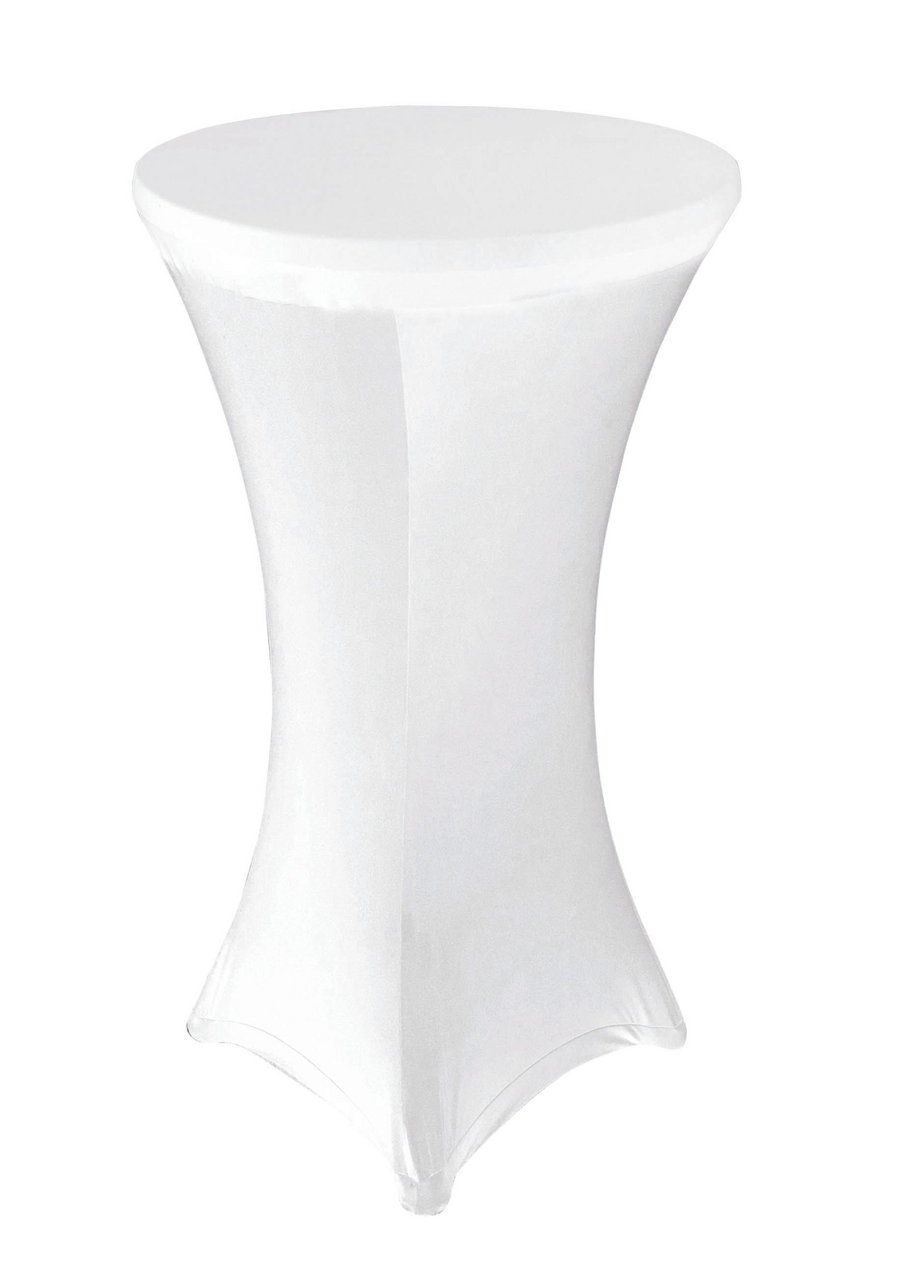 METRO PROFESSIONAL Stretchstehtischhuse, Ø 60 - 70 cm, Weiß