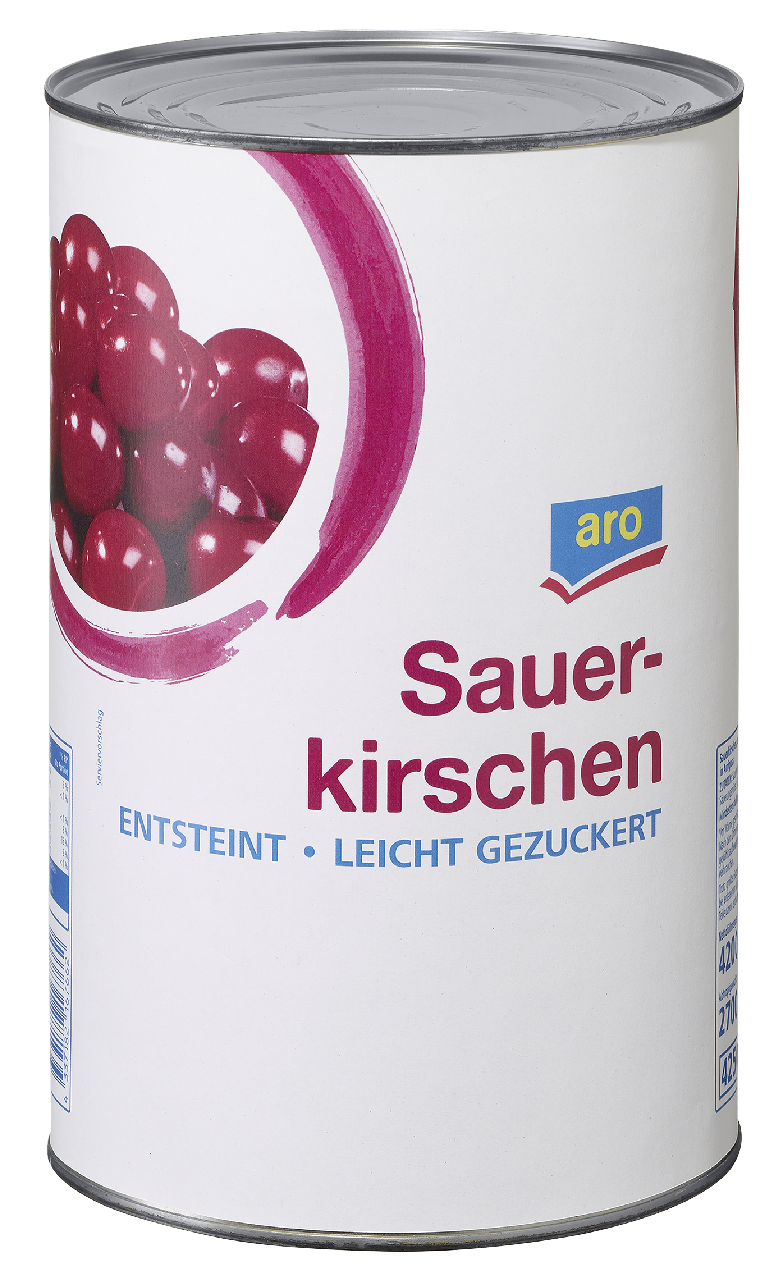 aro Sauerkirschen entsteint, leicht gezuckert - 4,25 l Dose