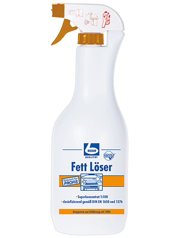 BECHER Fettlöser Super Konzentrat 1:100 flüssig - 1 l Flasche
