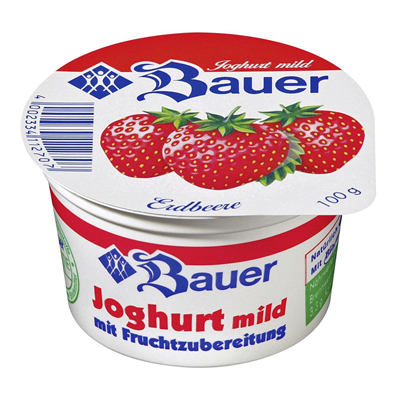 Bauer Fruchtjoghurt Erdbeere 3 5 Fett Im Milchanteil 100 G Becher Metro