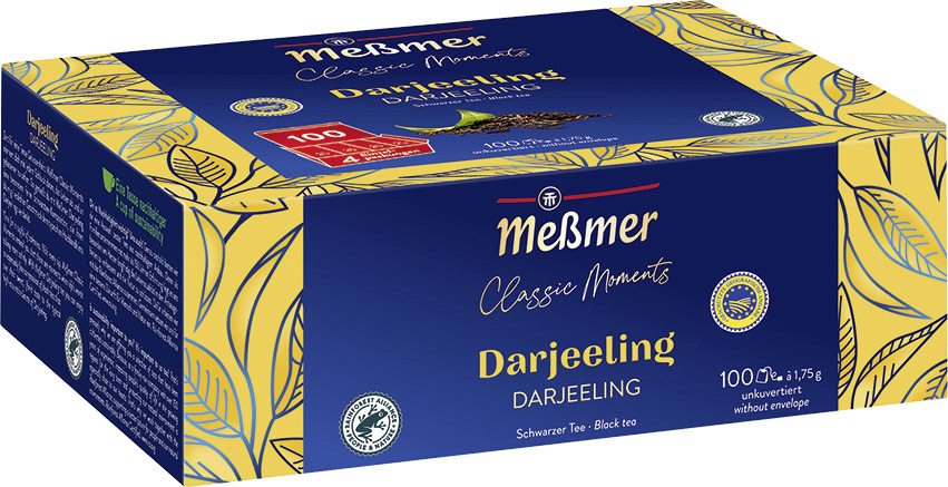 Meßmer Gastro Darjeeling 100 Teebeutel - 175 g Faltschachtel