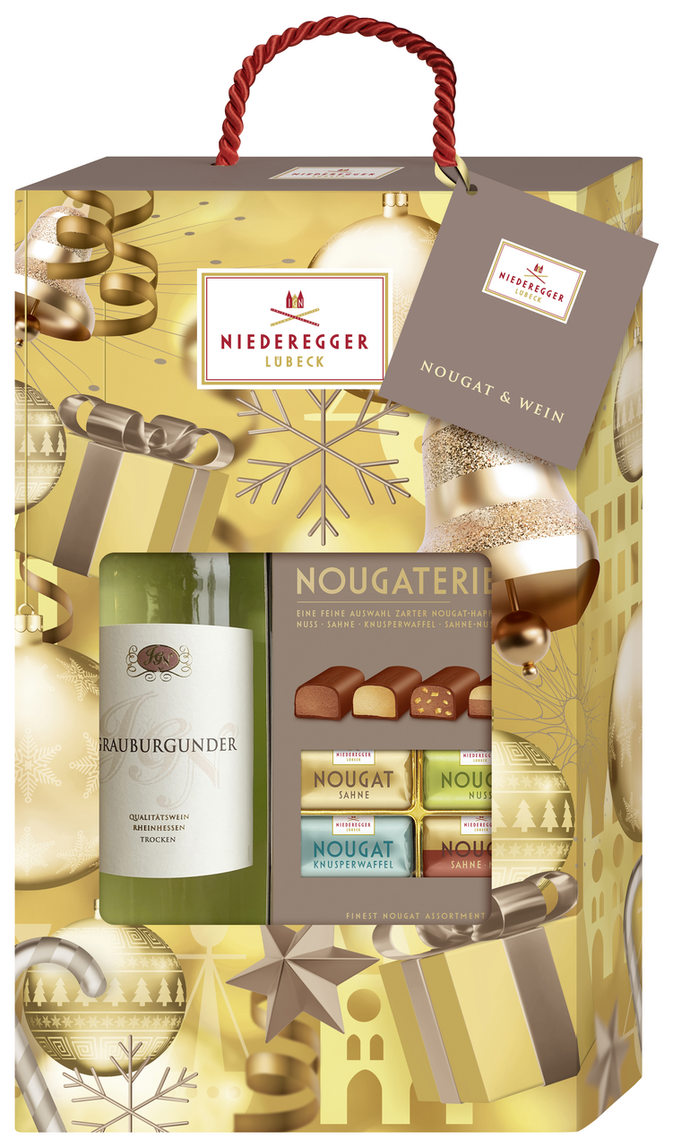 Niederegger Schokolade Nougat & Weißwein - 950 g Schachtel