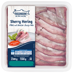 Friesenkrone Dänische Heringsfilets mit Sherry-Note Abtropfgewicht 1,5 kg - 2,5 kg Schachtel