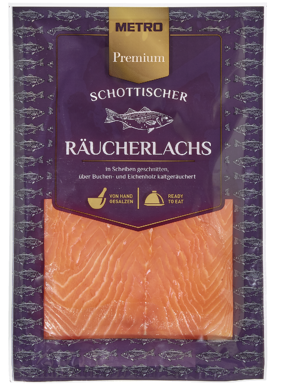METRO Premium Räucherlachs gekühlt - 200 g Packung