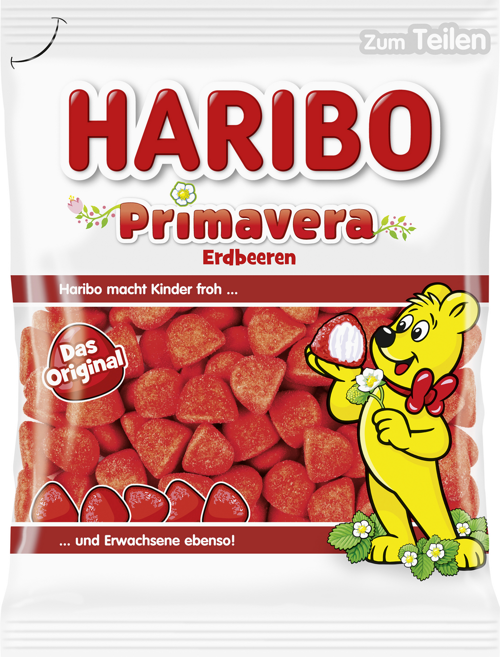 Haribo Primavera Erdbeeren - 175 g Beutel