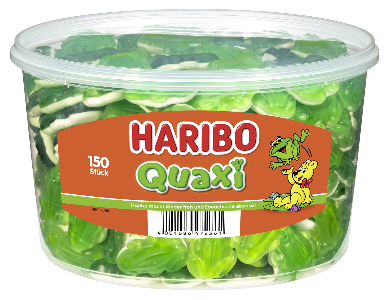 Haribo Frösche 150 Stück - 1,05 kg Dose
