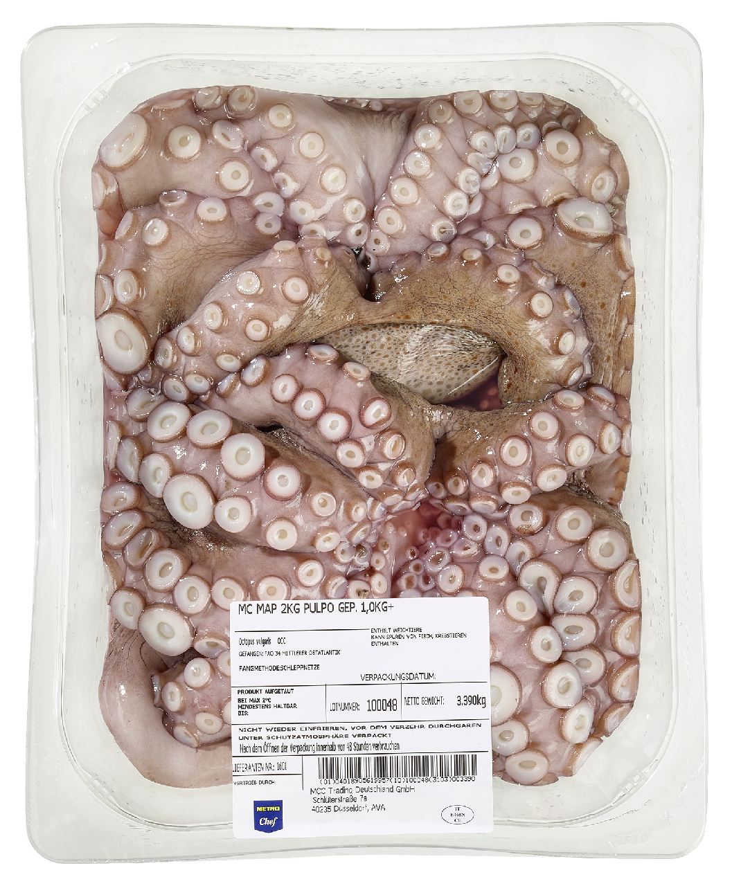 METRO Chef Pulpo geputzt 1 kg+ 2 kg MAP - je kg