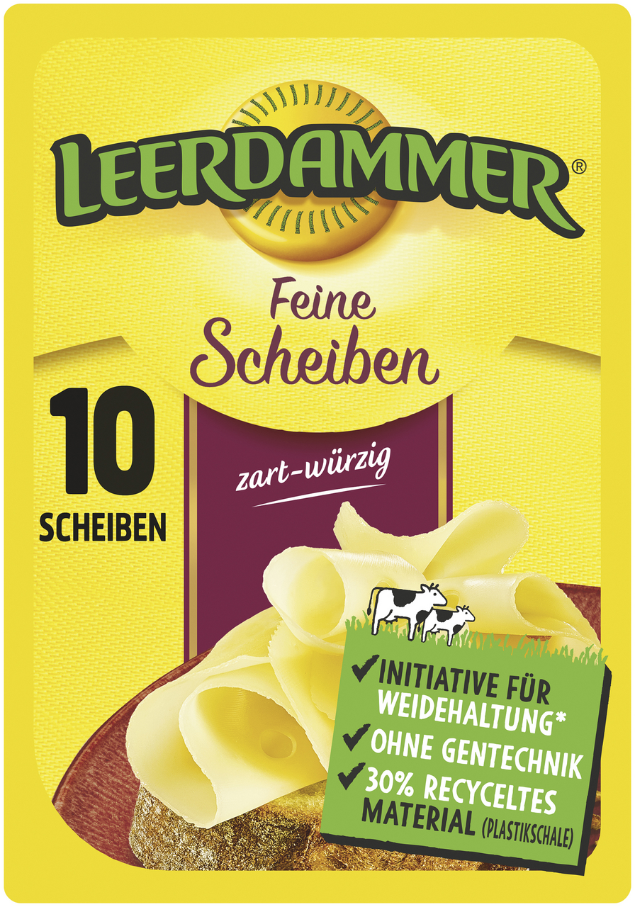 Leerdammer Feine Scheiben zart-würzig gekühlt - 100 g Packung