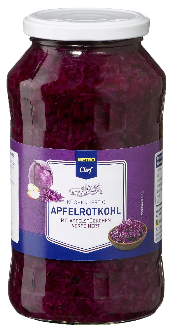 METRO Chef Apfelrotkohl - 720 ml Glas