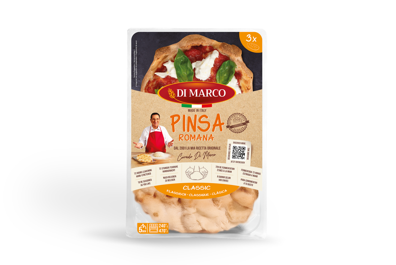 Di Marco Pinsa Romana, 3 Stück à 230 g - 690 g Packung