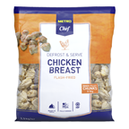 METRO Chef Hähnchenbrustinnenfilet Chunks tiefgefroren, frittiert, IQF, Halal - 2,5 kg Beutel