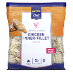 METRO Chef Hähnchenbrustinnenfilet tiefgefroren, Ofen gebräunt, IQF, Halal - 2,5 kg Beutel
