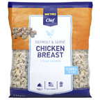 METRO Chef Hähnchenbrust Würfel 12 mm, tiefgefroren, gewürzt, gekocht, IQF, Halal - 2,5 kg Beutel