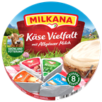Milkana Schmelzkäse KäseVielfalt 20-50 % 8 Ecken - 190 g Tiegel