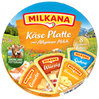 Milkana Schmelzkäse Käseplatte 8 Ecken - 190 g Tiegel