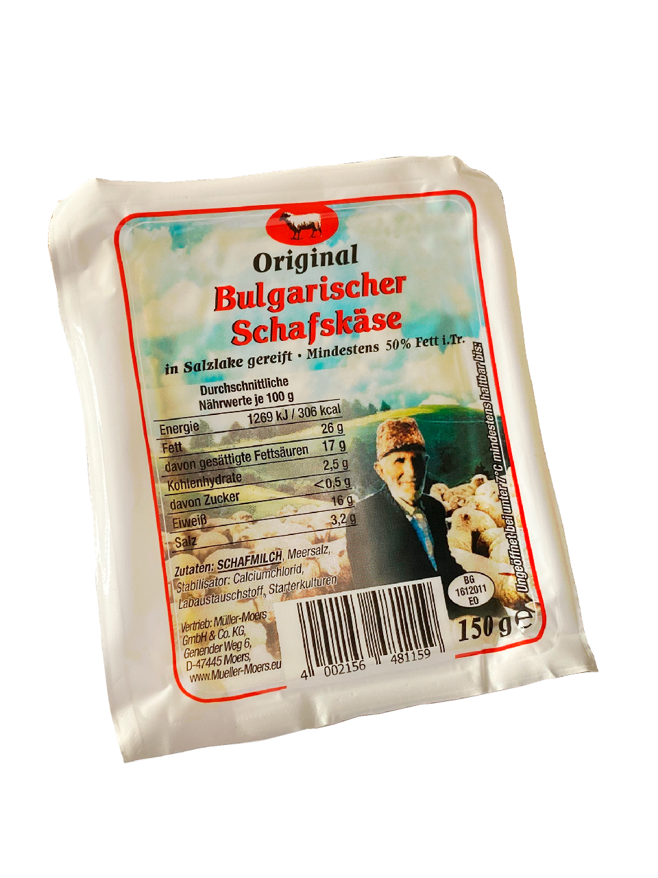 Bulgar Bulgarischer Schafskäse 50 % Fett gekühlt - 150 g Stück