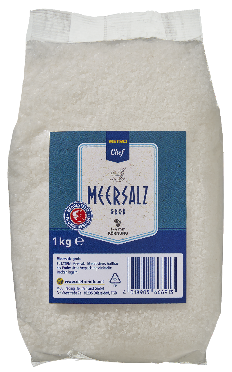 METRO Chef Meersalz grob - 1 kg Beutel