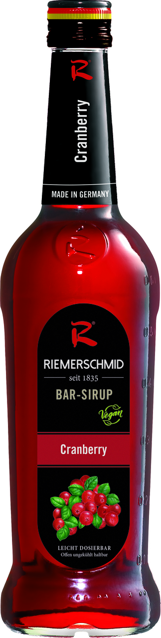 Riemerschmid Bar-Sirup Cranberry - 6 x 700 ml Karton