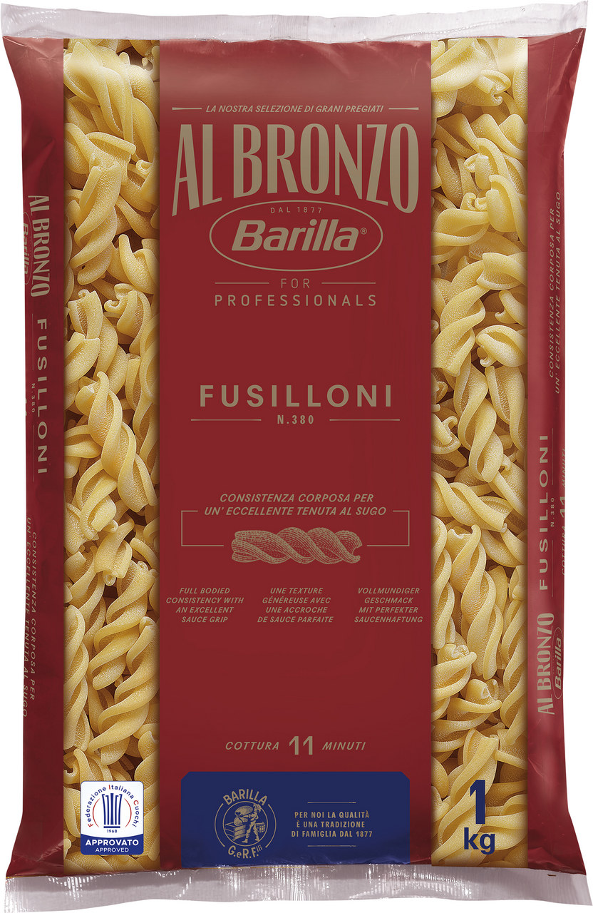 Barilla Al Bronzo Fusilloni - 1 kg Beutel