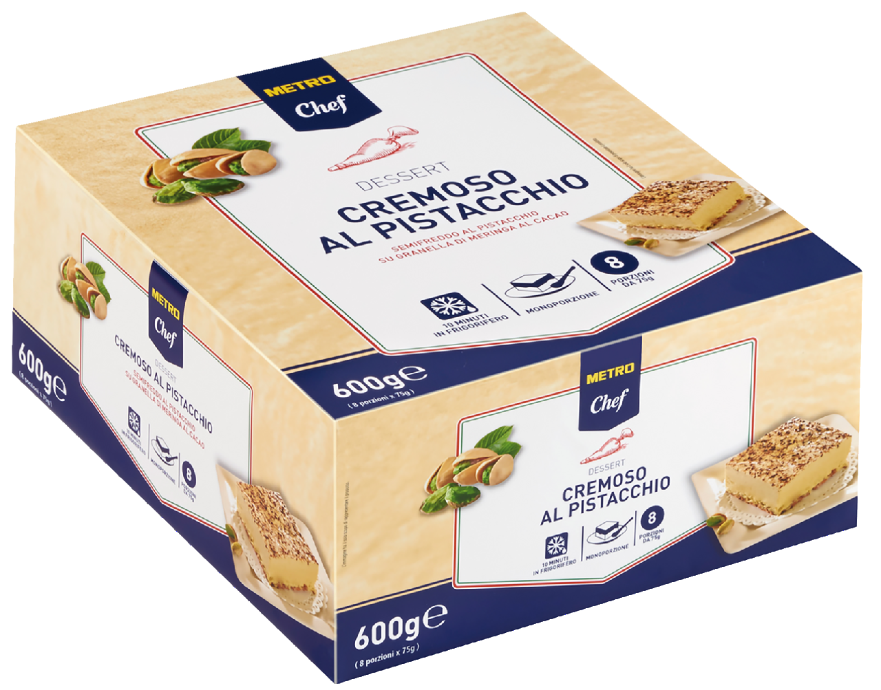METRO Chef Cremoso al Pistacchio tiefgefroren 8 Stück à 75 g - 600 g Stück