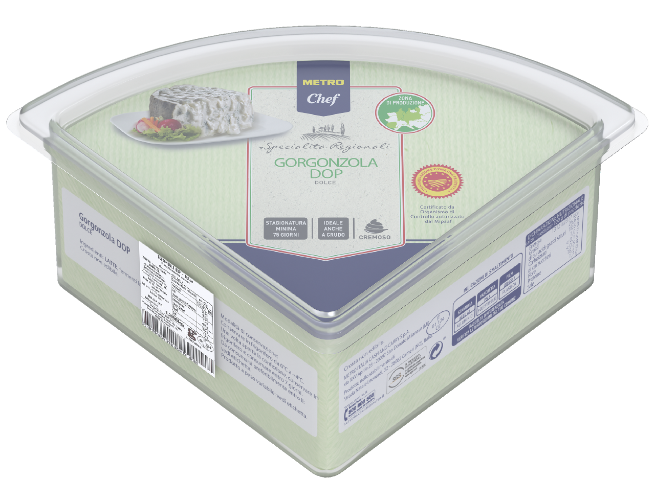 METRO Chef Gorgonzola Cremoso DOP 48 % ca. 1,5 kg - je kg